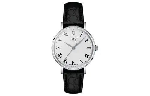 TISSOT Meishi Collection Quartz Movement 50m Waterproof Women's Watch 34mm White Dial Stainless Steel Case