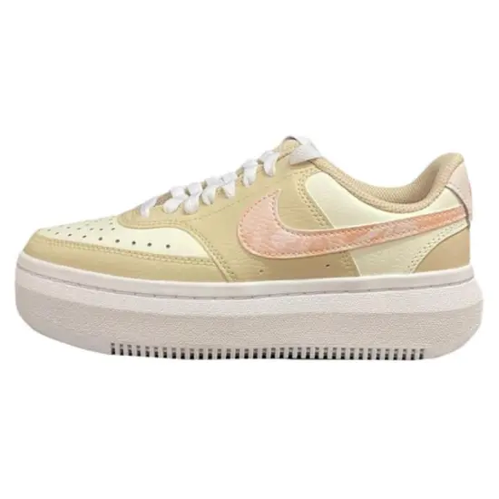 Nike Court Vision 1 Skateboarding Shoes Women's Low-top Brown/Pink