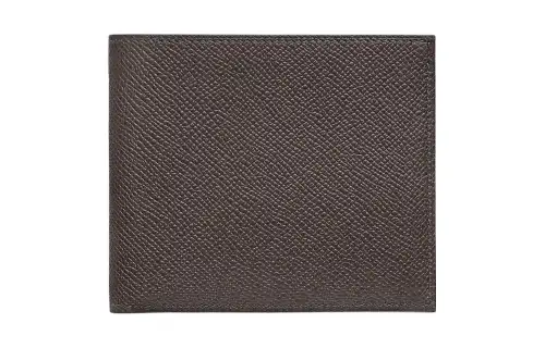 HERMES MC2 Epsom Calfskin Wallet Unisex 46 Ebene Ebony