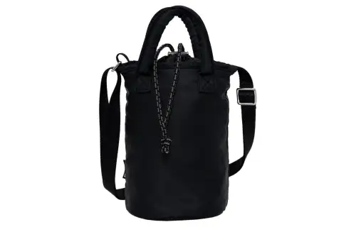 Converse Recycled Polyester Bucket Bag, Handbag, Shoulder Bag, Crossbody Bag Mini Unisex Black
