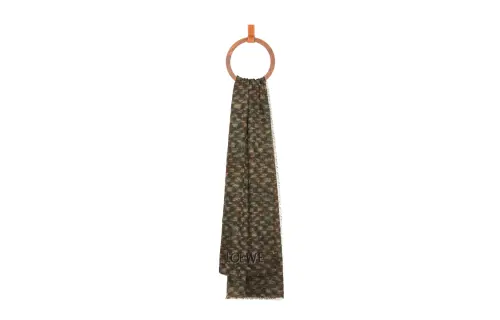LOEWE Knit Scarves Women's Brown