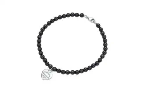 TIFFANY & CO. Sterling Silver, Onyx Bracelets Women's Black