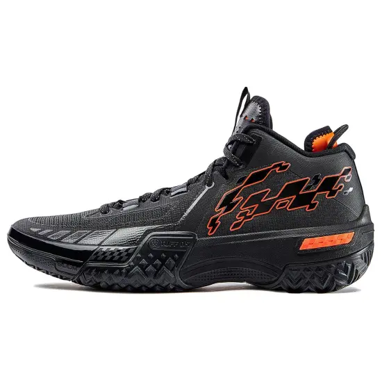LINING Shudder Basketball Shoes Men High-Top Black