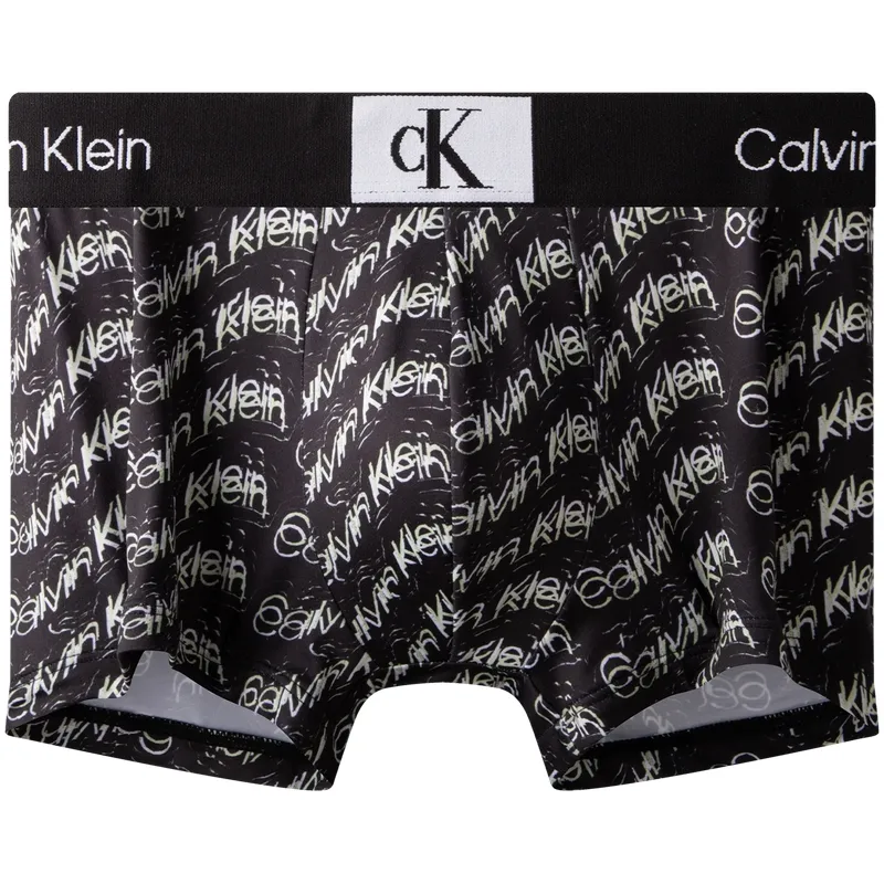 CALVIN KLEIN Boxer Briefs Men's 1 Pack Wave Black