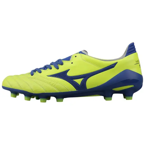 Mizuno Morelia Neo AG Rubber Short Studs Cushioning Wear Resistant Soccer Shoes Men's Green Blue