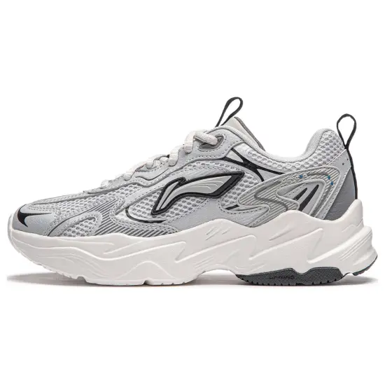 LINING Casual Shoes Women's Low-Top Light Smoke Gray/Silver