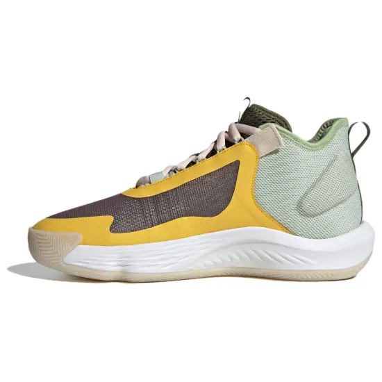 Adidas Originals ADIZERO SELECT Cushioning Wear Resistant Mid Top Casual Shoes Men's Yellow Green Brown