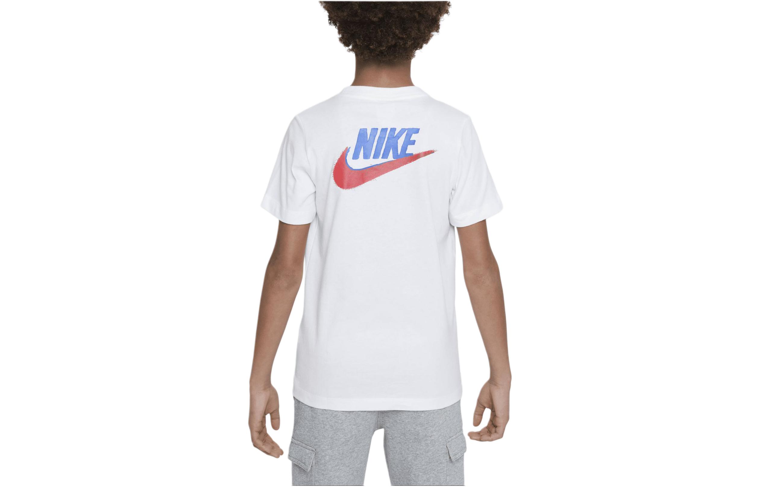 Мужская футболка Nike Sportswear Standard Issue (белая) — фото 2
