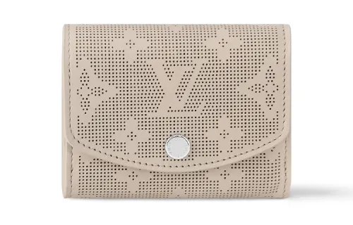 LOUIS VUITTON Cow Leather Wallet Extra Small Women's Quartz