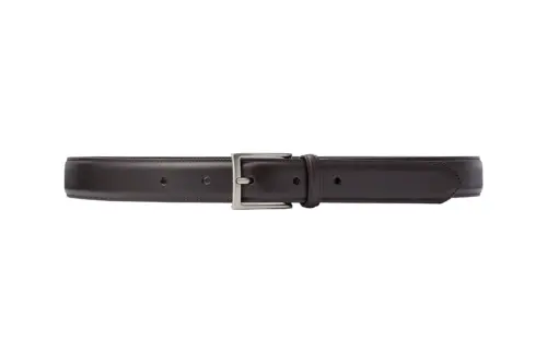 UNIQLO Solid Color Brown Pin Buckle Leather Belts Men's Brown 3cm