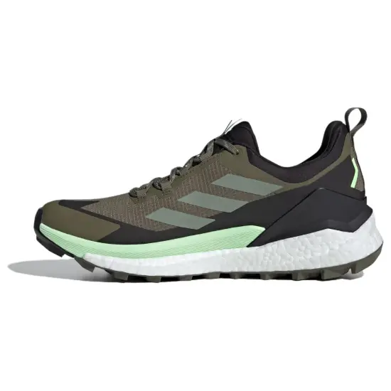 Adidas Terrex Free Hiker 2.0 Low Gore Tex Olive Strata Silver Green Core Black