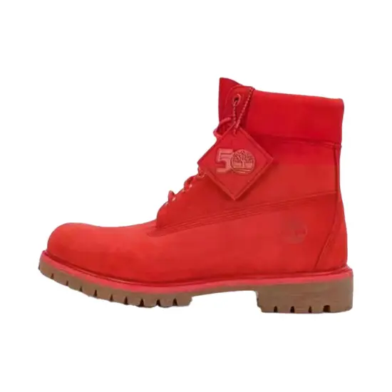 Timberland 50th Anniversary Edition Premium 6 Inch Waterproof Boot 'Medium Red Nubuck'