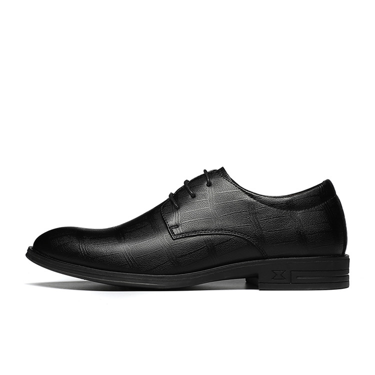 Warrior Classic Versatile Business Simple Formal Leather Shoes Men's Black