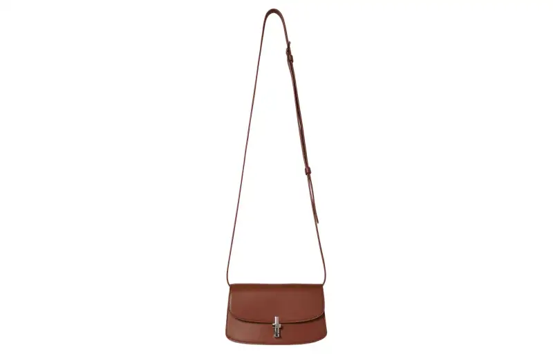 THE ROW Calfskin Shoulder Bag, Crossbody Bag Small Women's Brown