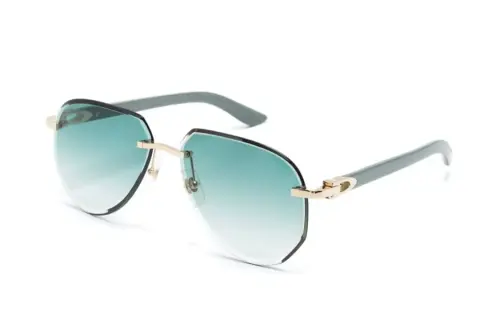 Cartier Gradient-lenses Pilot-frame Sunglasses