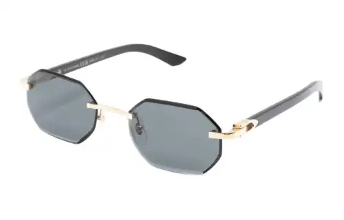 Cartier geometric rimless sunglasses