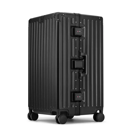 BLAN BUNNY PC Suitcase Travel Bag Luggage 26 Inch, 32 Inch, 28 Inch, 30 Inch Unisex White/Black/Silver