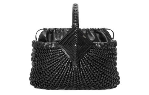 LOEWE Cow Leather Handbag Women's Black