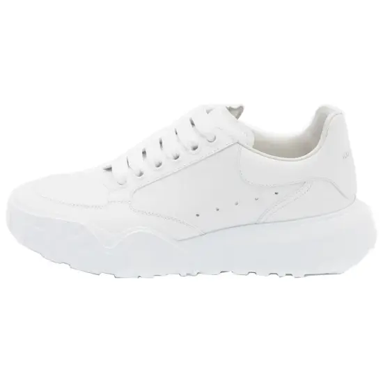 Alexander McQueen Court Trainers White Leather Women's