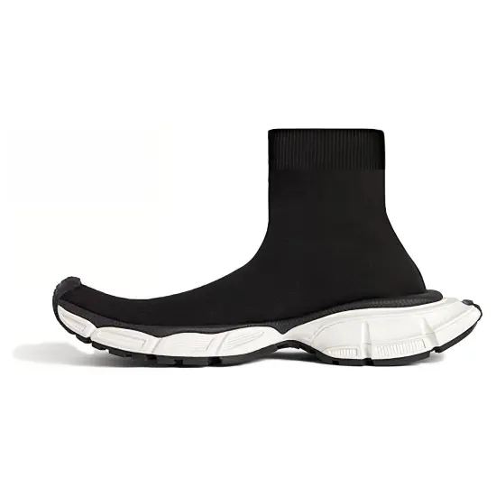 Balenciaga 3XL Sock Sneakers 'Black Recycled Knit' Women's
