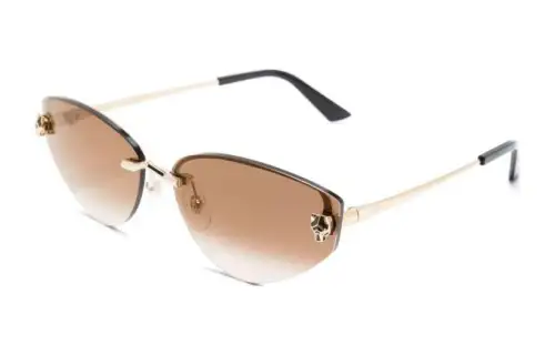 Cartier Tiger Head-plaque cat eye-frame sunglasses