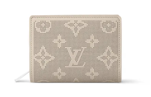 LOUIS VUITTON Cow Leather Wallet Women's Quartz