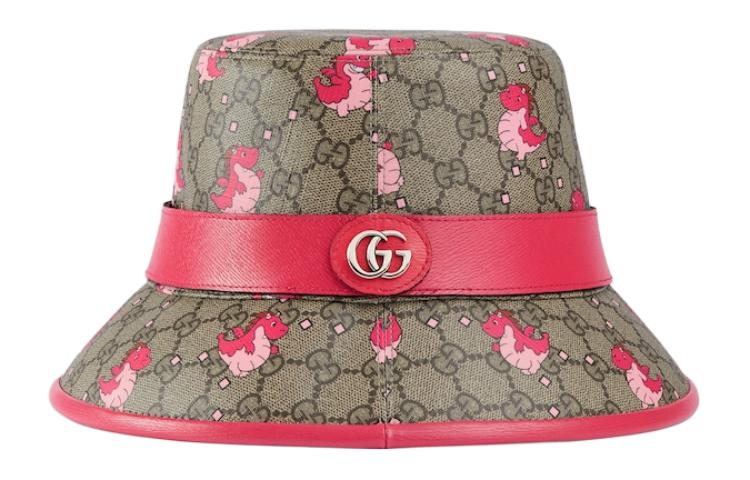 Женская панама Gucci с широкими полями (розовая)