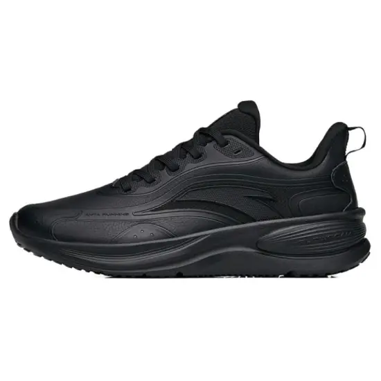 Anta Cushioned Slip-Resistant Abrasion-Resistant Low-Top Running Shoes Women's Black