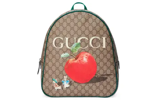 GUCCI Peter Rabbit™ Collaboration Canvas With Leather Backpack Kids' Beige & Ebony