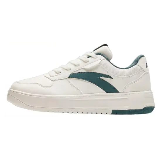 Anta Slip Resistant Low Top Skateboard Shoes Men's White Green