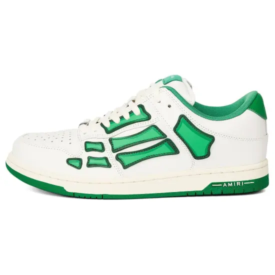 AMIRI Skel Low Top White Green