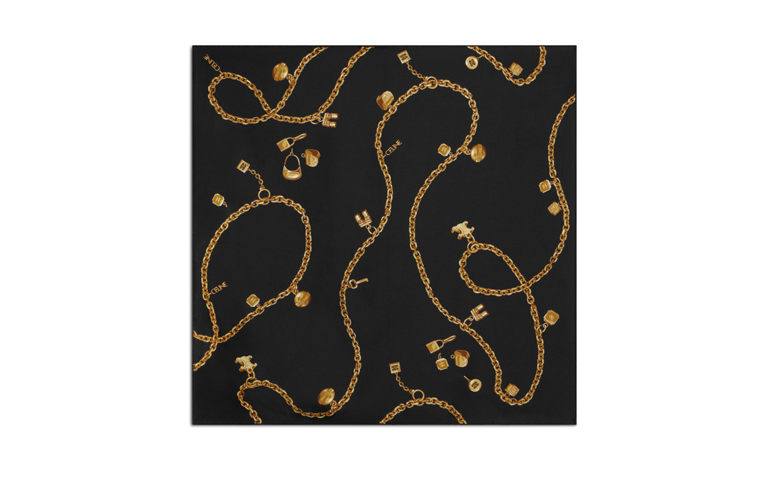 CELINE Bandana In Silk Twill