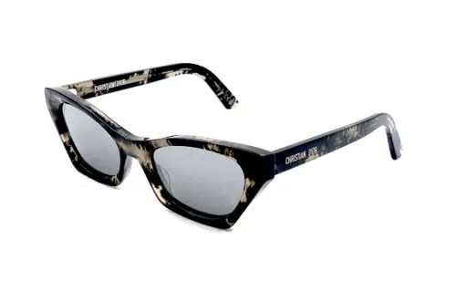DIOR Irregular Shape Sunglasses Women's Gray