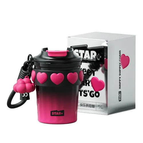 Coffee ceramic liner stainless steel for men and women, high quality thermos, American style, for beloved, 380 ml