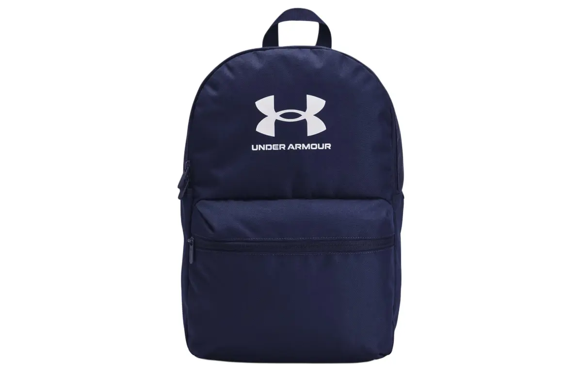 Under Armour Polyester Backpack Unisex Midnight Marine & White