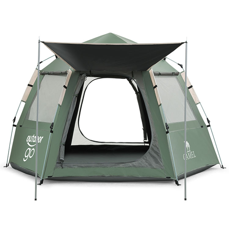 CAMEL Tent Outdoor Hexagonal Automatic Canopy Tent Outdoor Portable Park Camping Over Night Tent