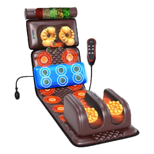AUX massage cushion for cervical spine, waist and back, multi-functional full body fully automatic kneading massage mattress K5-11