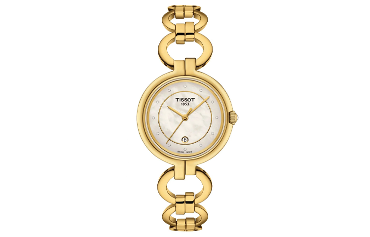 Женские наручные часы TISSOT Quartz (серебристые)