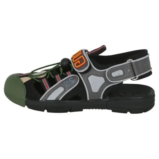 GUCCI Tinsel Sports Sandal Black Silver Green