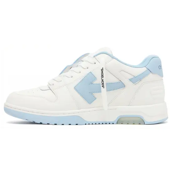 OFF-WHITE Out Of Office OOO Low Tops White Light Blue 2023