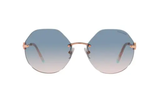 Tiffany & CO. rimless gradient round sunglasses