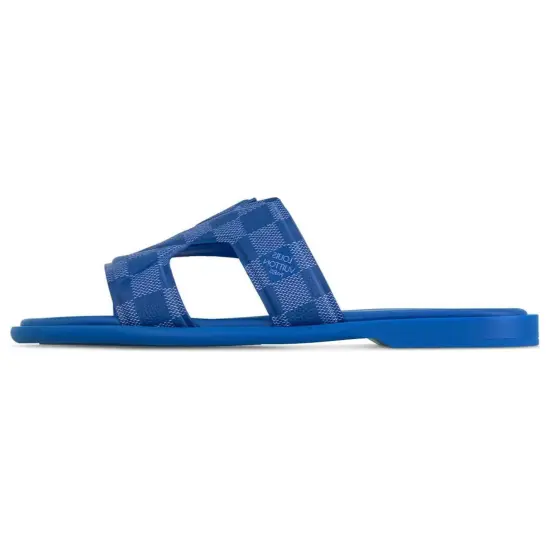 LOUIS VUITTON Slide Slippers Men Sea Blue