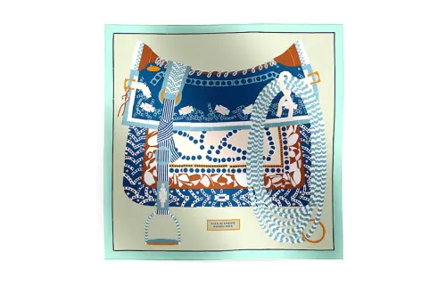 HERMES High Joe Fashion Style Saddles Scarves Women's Multicolor