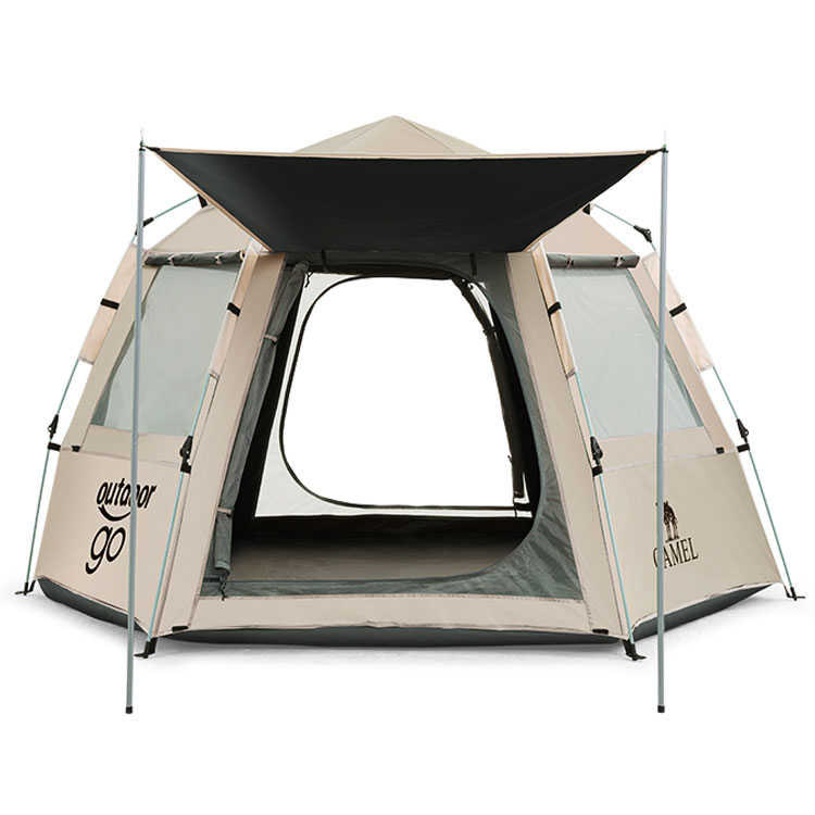 CAMEL Tent Outdoor Hexagonal Automatic Canopy Tent Outdoor Portable Park Camping Over Night Tent
