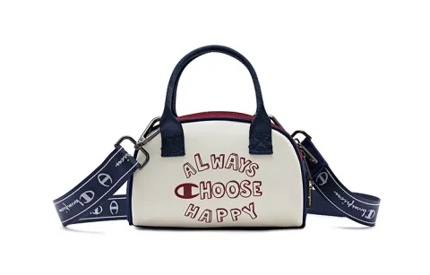 Champion Fabric Handbag Unisex Beige/Green/Dark Blue/Gray/Pink Apricot