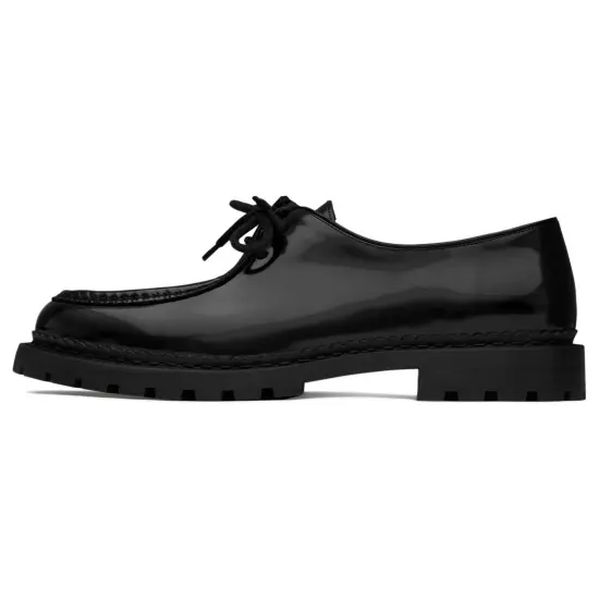 SAINT LAURENT Malo Slip-On Lace-Up Shoes