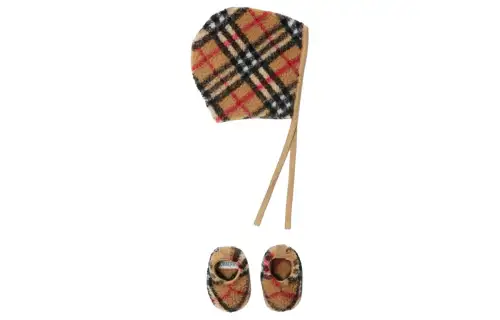 Burberry Polyester, Cotton, Acrylic Beanies Baby Brown