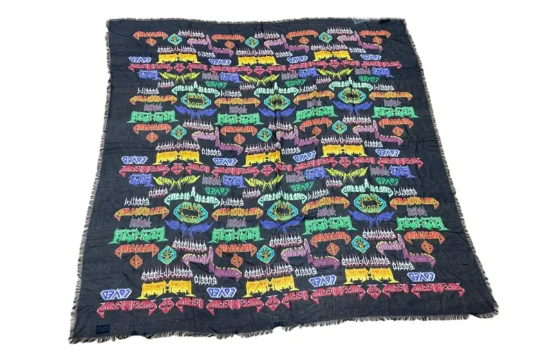 GUCCI Letter Print Scarves Women's Multicolor