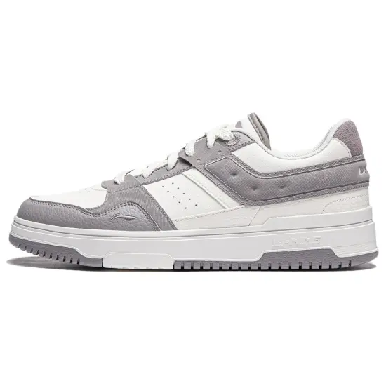 LINING Tianji 2.0 Skateboard Shoes Men Low-Top White Gray