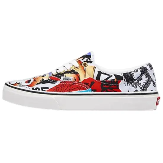 Myge X Vans Era Skateboarding Shoes Unisex Low-top White/Multicolor